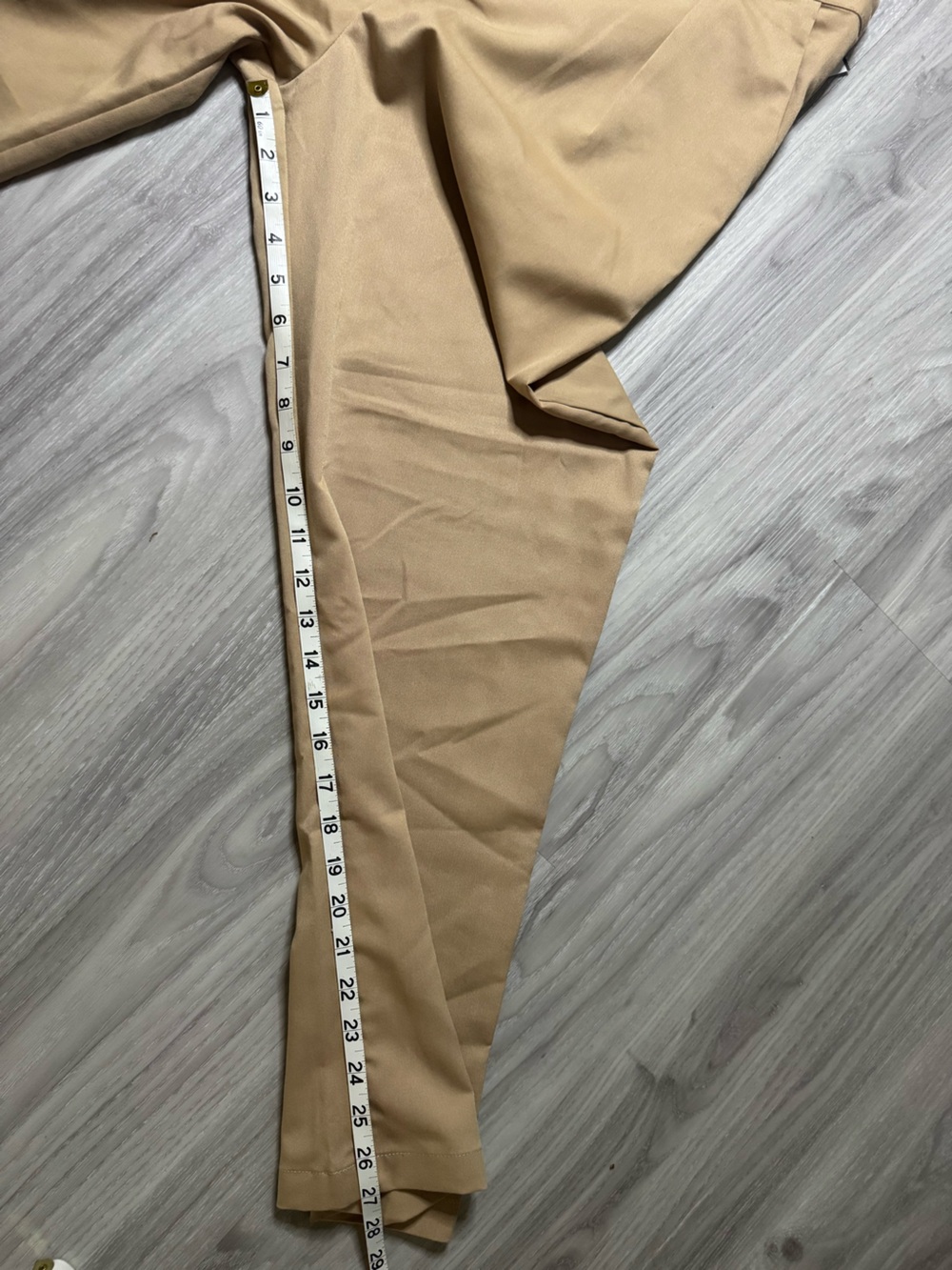 SUPERDOWN | Vivian Straight Leg Trouser Pant | Tan Khaki | Size M - Picture 12 of 12
